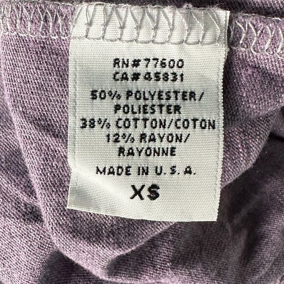 NWOT Chaser Tri-Blend Scoop Neck Burnout Rounded Hi-Low Hem Long Sleeve Tee XS - Picture 7 of 14